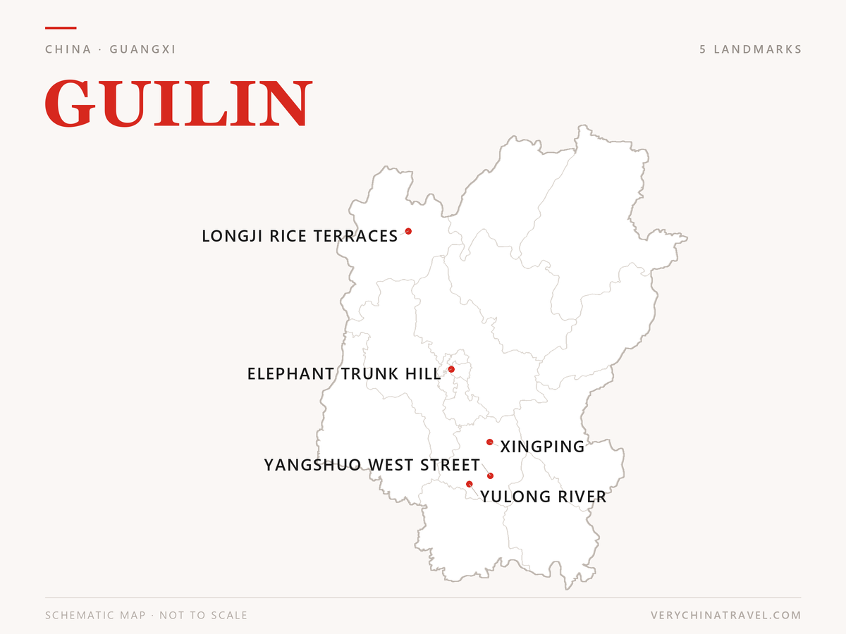 Guilin location map