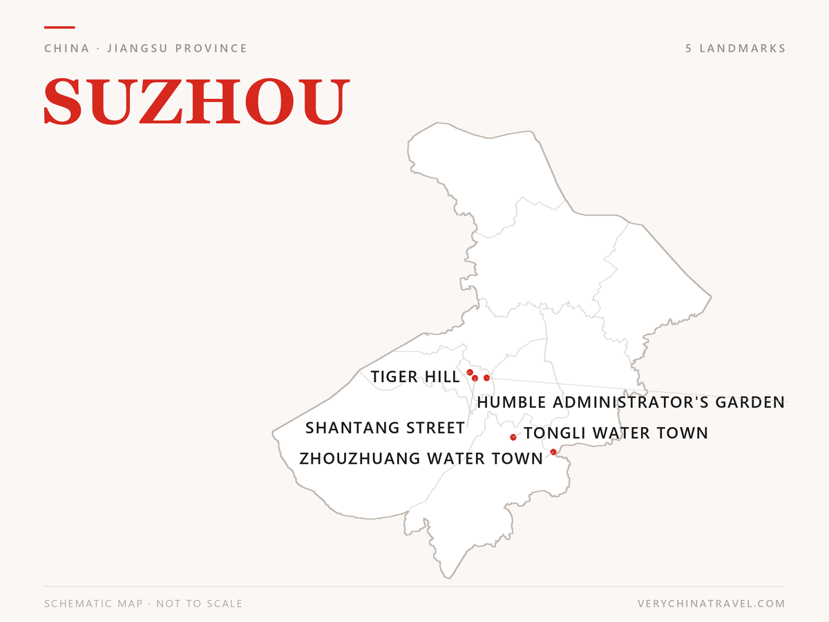 Suzhou location map