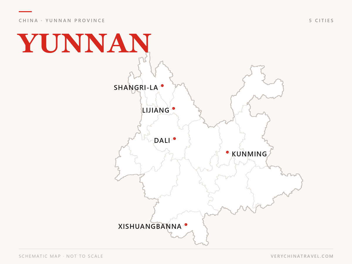 Yunnan location map